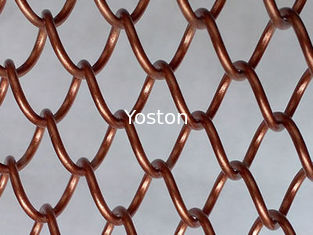 China Metalldekorative Maschendraht-Vorhang-Antiken-Messingfarbe für Raum-Teiler fournisseur