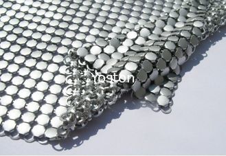 China Metallischer paillettenbesetzter Aluminiummaschen-Duschvorhang, Maschen-Drapierungs-Gewebe-weiche Beschaffenheit fournisseur