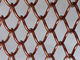 Metalldekorative Maschendraht-Vorhang-Antiken-Messingfarbe für Raum-Teiler fournisseur