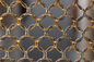 Bronzefarbkettenhemd-Ring-Metallmaschen-Fassadenplatten für Raum-Teiler fournisseur